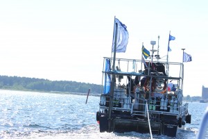 M/S Baltic Explorer på väg in i Åhus hamn